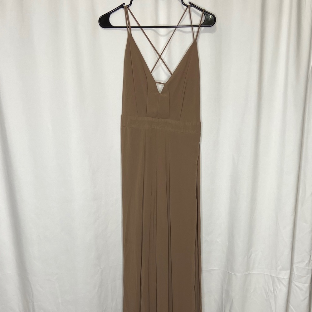 Tan jumpsuit